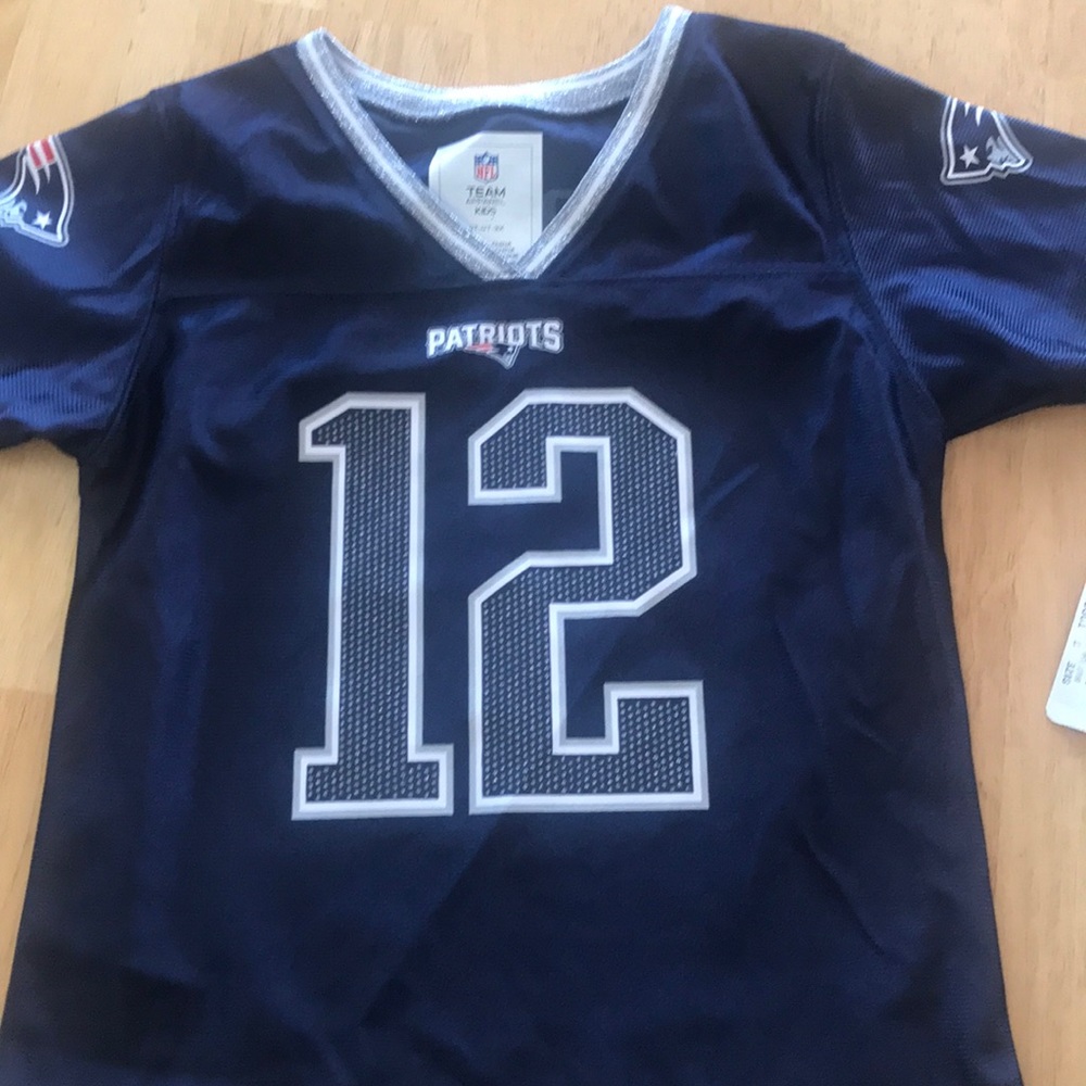 Girls New England Patriots Football  Jersey NWT